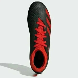 Adidas Mens Size 13 Black Red Predator 20.4 S FXG Soccer Cleats EE9565 New